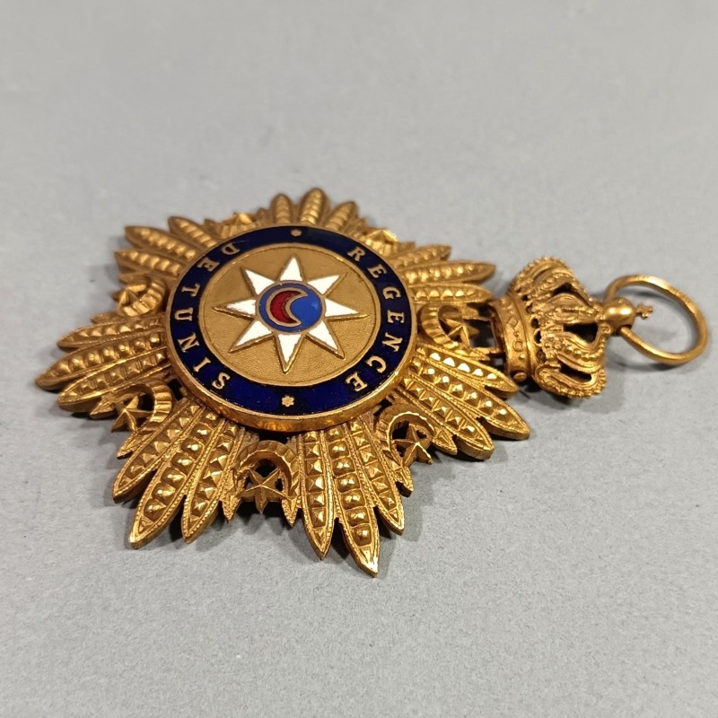 TUNISIE MEDAILLE BIJOU DE GRAND CROIX DE LA REGENCE DE TUNIS DINASTIE HUSSEINITES